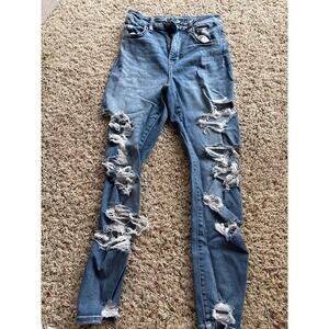 American Eagle Very Distressed Blue Jeans Women's Size 2 Short